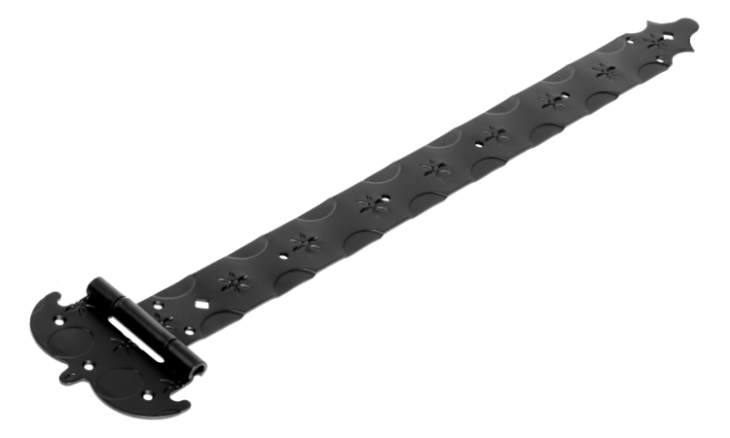 Петля - стрела фигурная ПС-600 мод.4 кованая - чёрный
