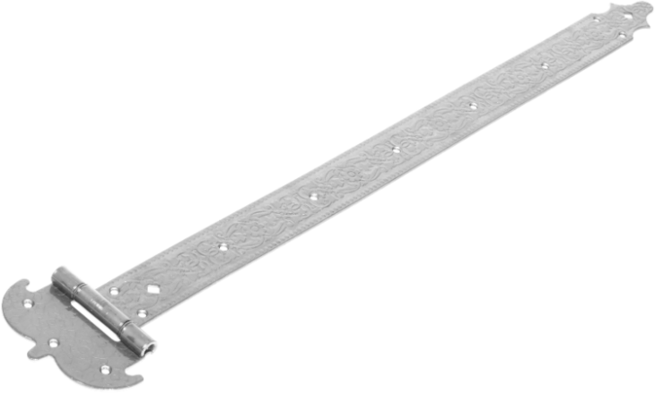 Петля - стрела фигурная ПС-700 мод.4 кованая - чернёное серебро